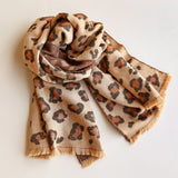 Animal Print Winter Scarf