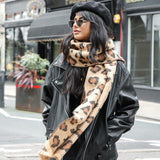 Animal Print Winter Scarf