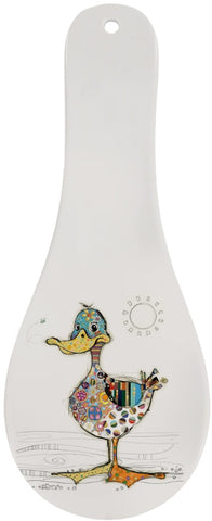 BUG ART DOTTY DUCK DESIGN SPOON REST.