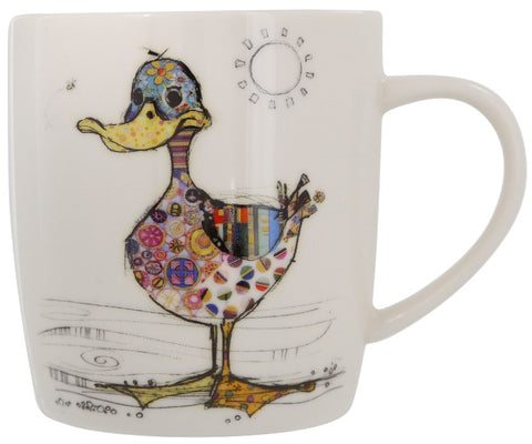 BUG ART DOTTY DUCK DESIGN MUG.