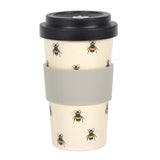 Bee Print Bamboo Eco Travel Mug.