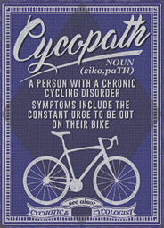 A Person With A Chronic Cycling Disorder Metal Sign 20cm