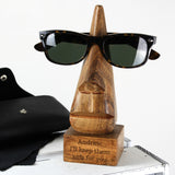 Personalised Wooden Nose-Shaped Glasses Holder.