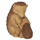 HAPPY HOGLET MOTHER AND BABY HEDGEHOG ORNAMENT.