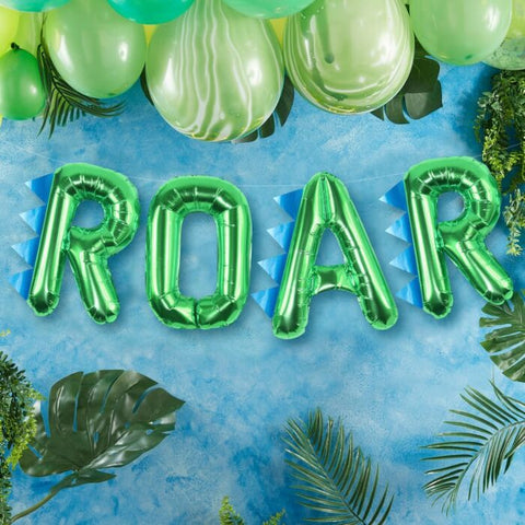 Dinosaur Party ROAR Balloon Bunting.