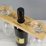 Personalised 'Wine O'clock' Wine Glass & Bottle Butler.