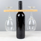 Personalised 'Wine O'clock' Wine Glass & Bottle Butler.